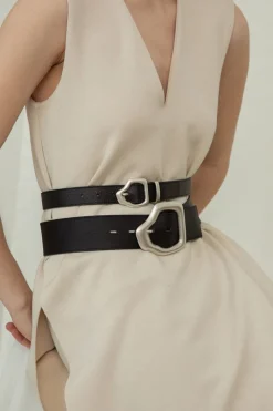Ako Belt, Black Silver