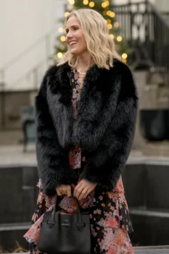 Anastasia fuskepels jakke - onesize