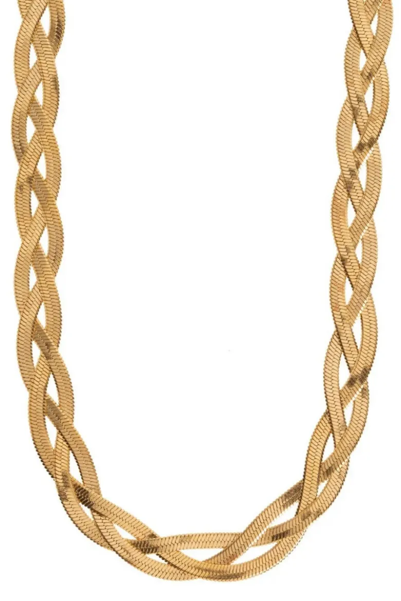 Ariel - Braided Snake Chain Necklace - Onesize