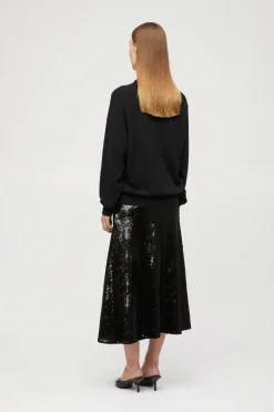 Bias Cut Sequin Skirt