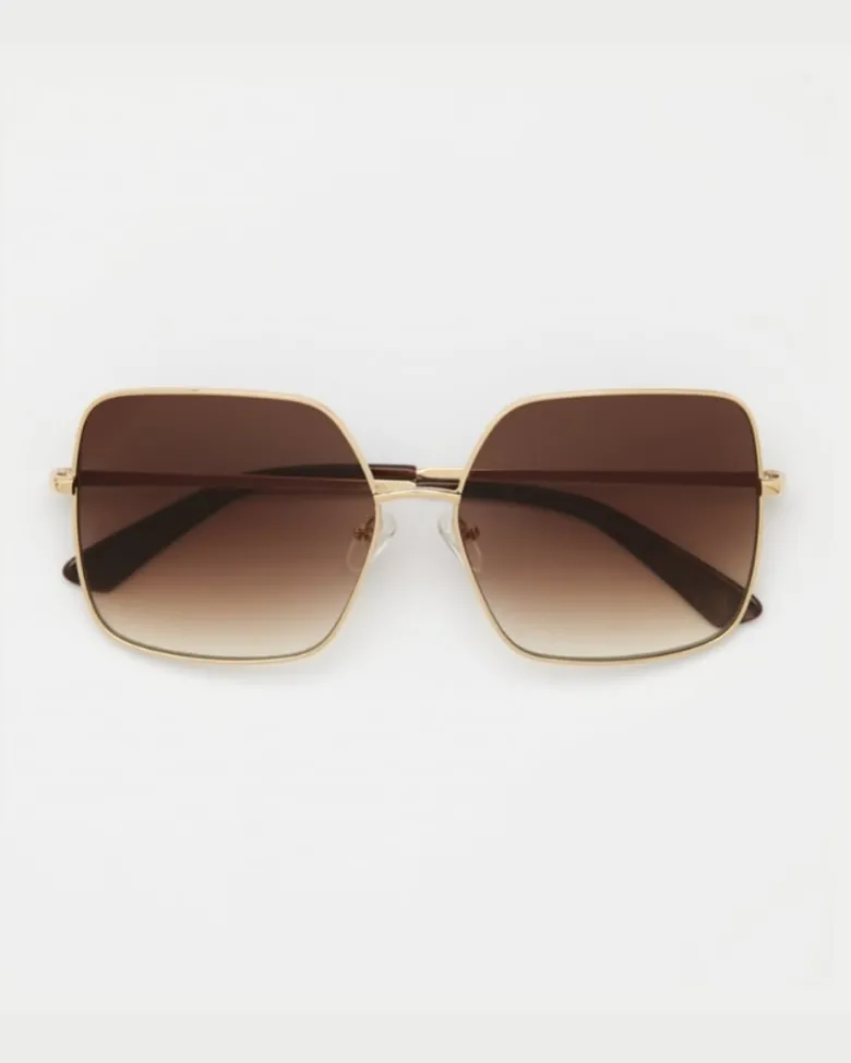 Billie Gold Sunglasses - One Size