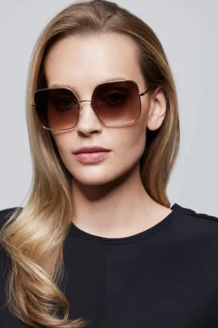 Billie Gold Sunglasses - One Size