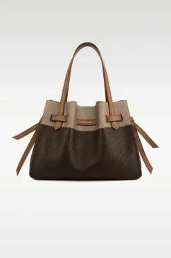 Blossom Cowhide leather large size satchel - Onesize