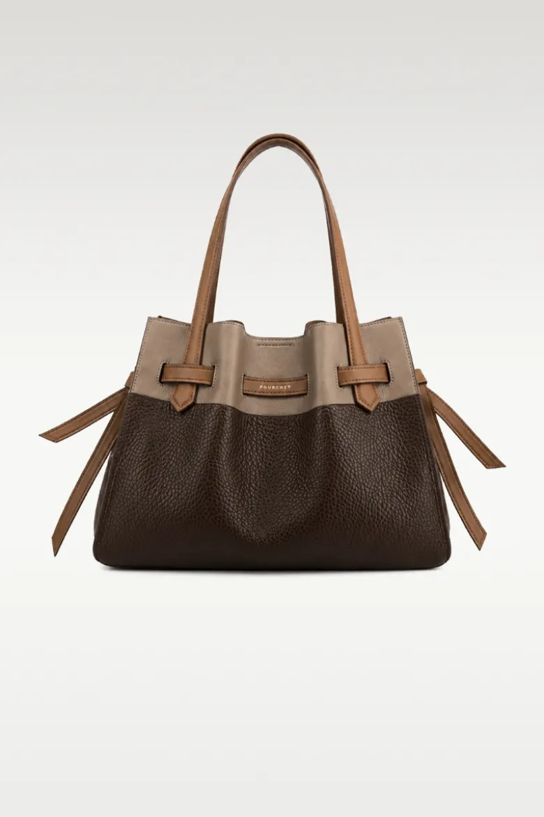 Blossom Cowhide leather large size satchel - Onesize