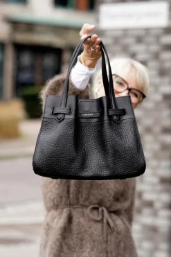 Blossom Cowhide leather large size satchel - Onesize