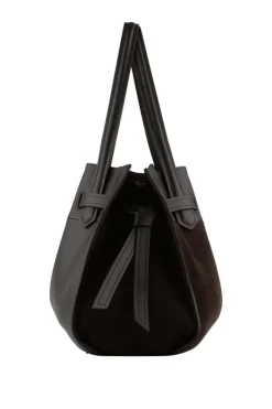 Blossom Suede leather large size satchel bag - Onesize