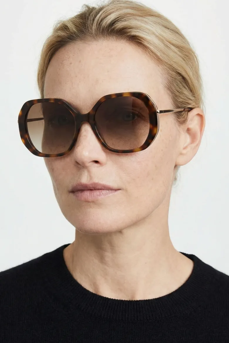 Celeste Turtle Brown Sunglasses - One size