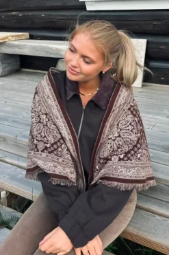 Charlene trekantskjerf paisley - Onesize