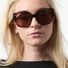 Chloe Dark Brown Sunglasses - One Size