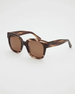 Chloe Dark Brown Sunglasses - One Size