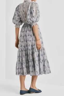 Cotten Slub Midi Dress