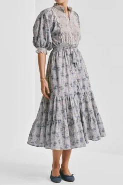 Cotten Slub Midi Dress