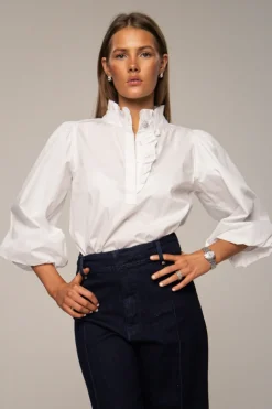 Ella Blouse Sugar White