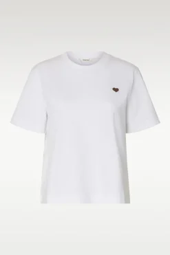 Ella ss emb boxy tee