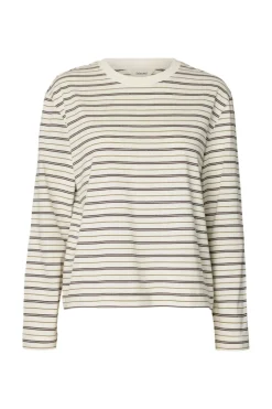 Essential ls striped boxy tee
