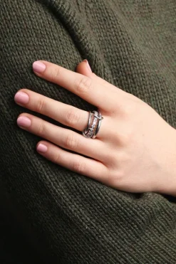Ethel - stacked ring crystal - Onesize
