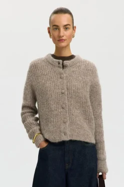 Gabriella ls button cardigan