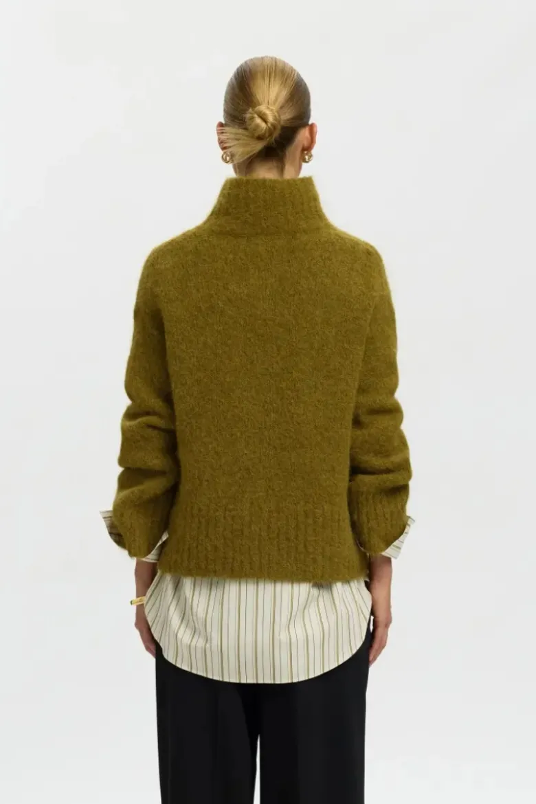 Gabriella ls knit high neck