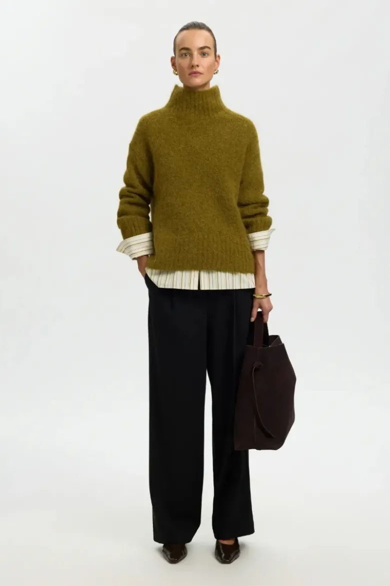 Gabriella ls knit high neck