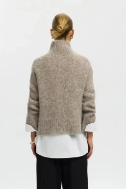 Gabriella ls knit high neck