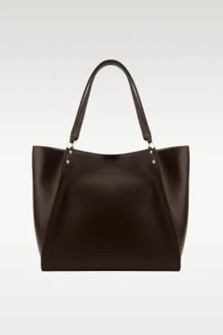 Hebdo Grainy cowhide leather large size tote - Large