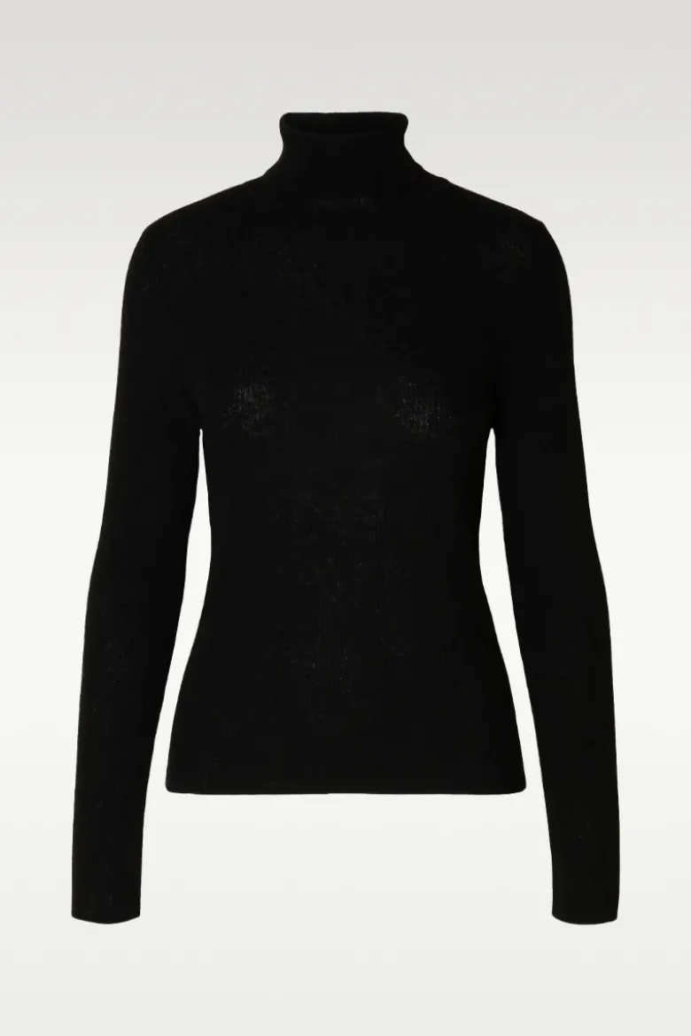 Ingrid LS Knit Wool blend roll neck