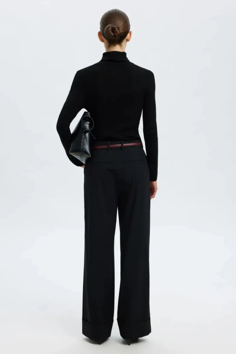 Ingrid LS Knit Wool blend roll neck