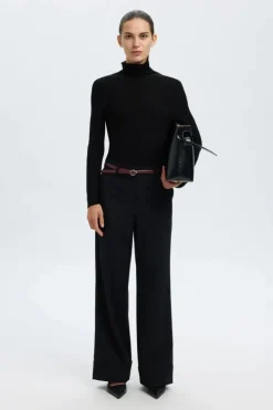Ingrid LS Knit Wool blend roll neck