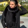 Jackie ullskjerf m/fuskepels - Onesize