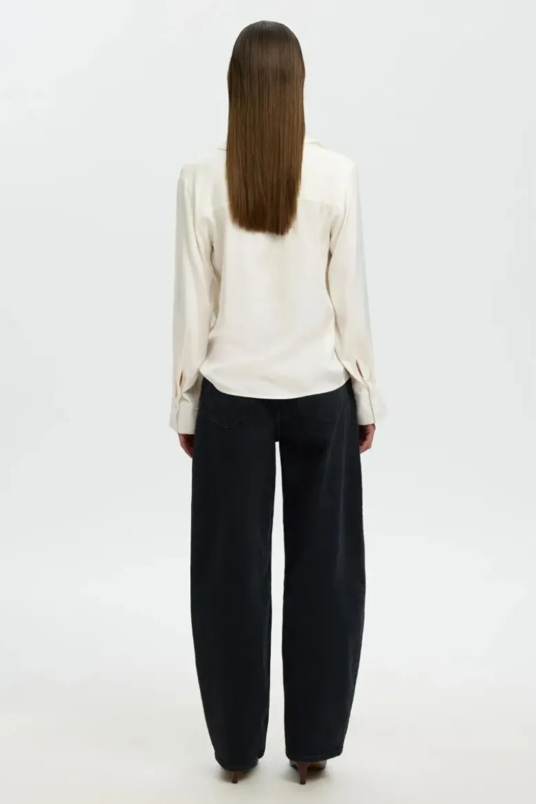 Jonna reg ls open collar shirt