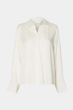 Jonna reg ls open collar shirt