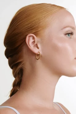 Kahla - Structure Hoop Earrings - Onesize