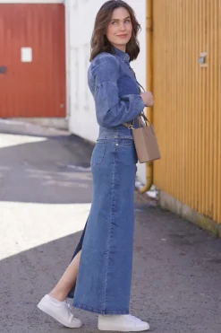 Kris Blue Denim Skirt