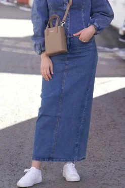 Kris Blue Denim Skirt