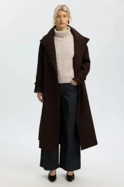 Land ls knit cable roll neck