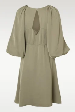 Laurina 3/4 Short open back dress