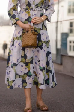 Linen Button-Down Dress