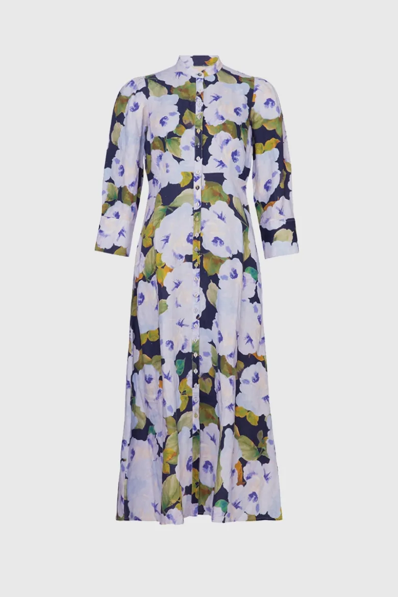 Linen Button-Down Dress