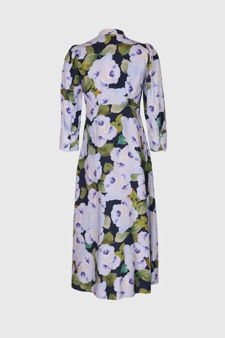 Linen Button-Down Dress