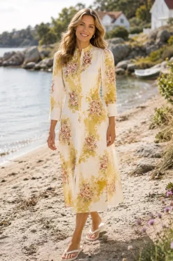 Linen Button-Down Dress