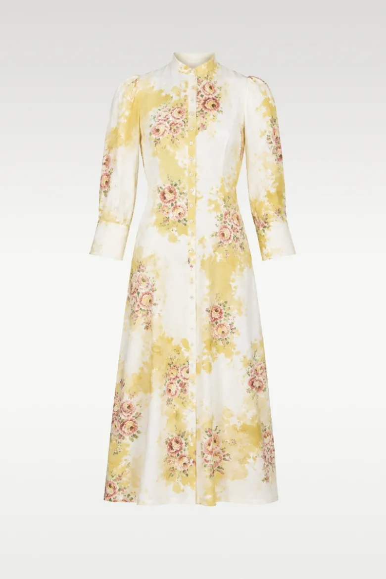 Linen Button-Down Dress