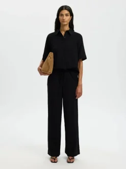 Luisa mw wide linen blend pant