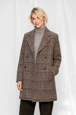 Madison check coat