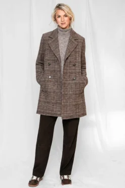 Madison check coat
