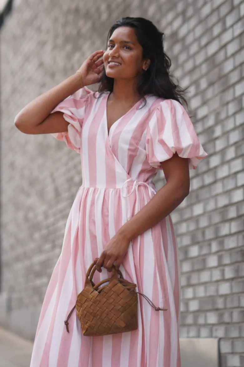 Maruma ss long wrap dress