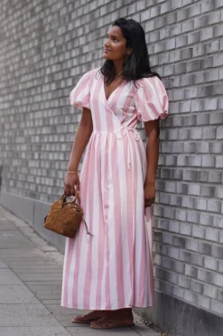 Maruma ss long wrap dress