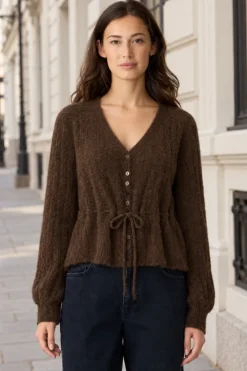 Mellis ls alpaca blend knit cardigan