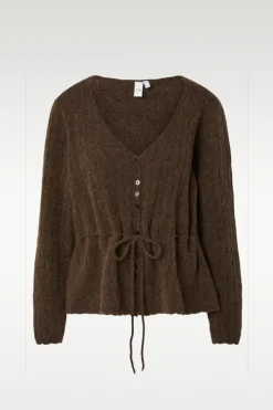 Mellis ls alpaca blend knit cardigan