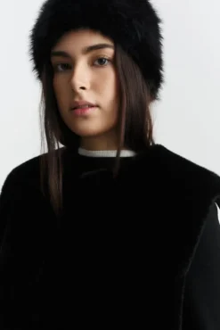 Mia Fake Fur Headband - One size