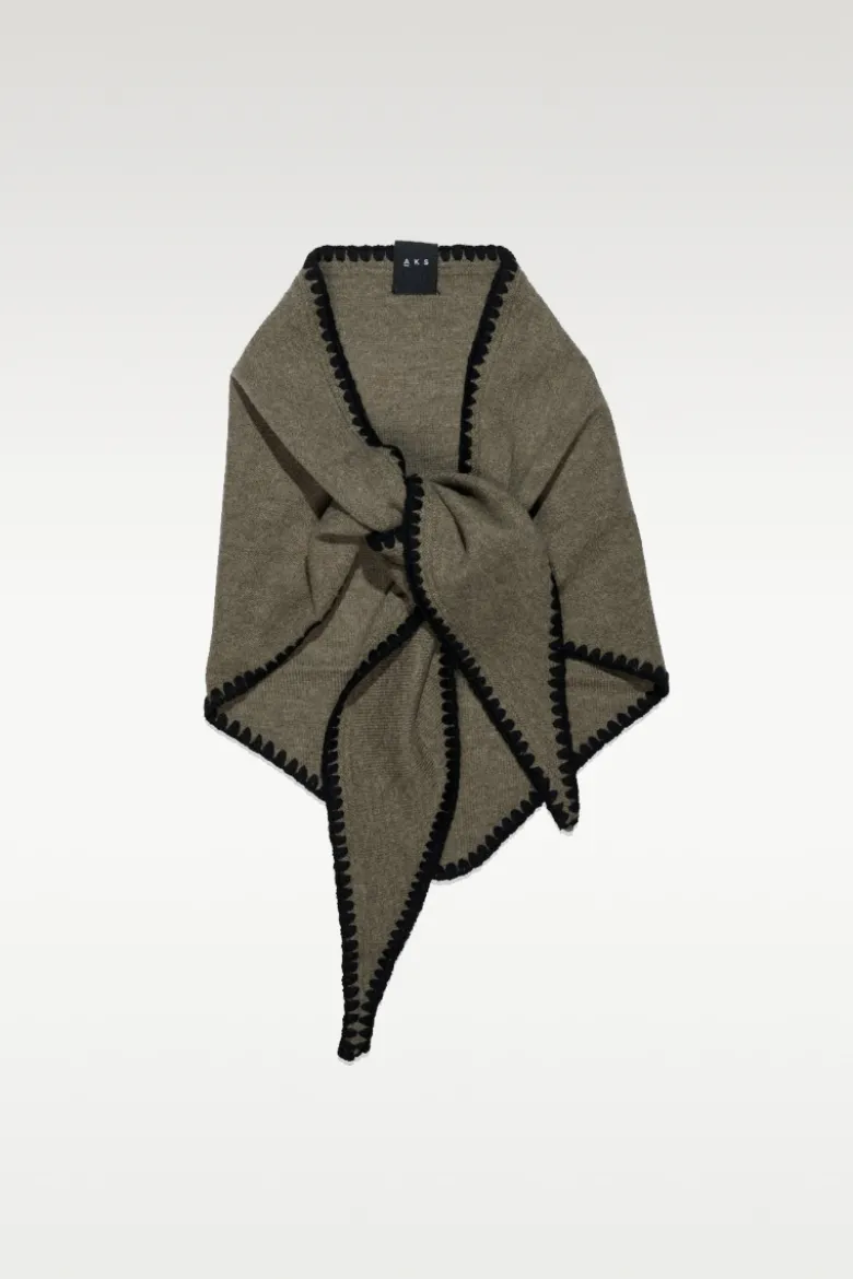 Mina Stitched Merino Scarf - One size